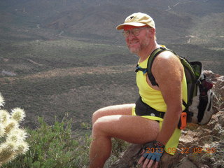 Elephant Mountain hike - Adam sitting