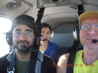 Mike and Linda and Adam flying in N8377W