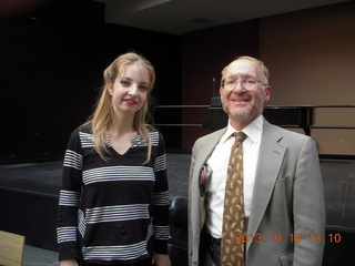 Lise de la Salle pianist and Adam