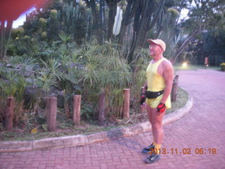3 8f2. Uganda - Chobe Safari Lodge - Adam after running