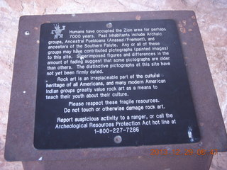 93 8gv. Cave Valley hike - second cave - sign