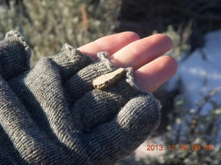 124 8gv. Cave Valley hike - second cave - shard of pottery