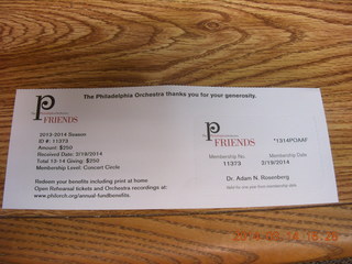 Philadelphia Orchestra program