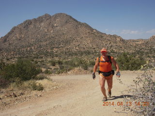 Cave Valley hike - our echo cave opening - Adam