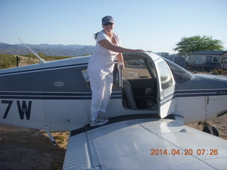 Alamo Lake airstrip - Dana M and N8377W