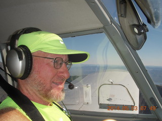 Valerie G and Adam flying in N8377W