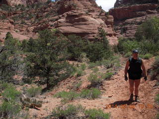 Cave Valley hike - our echo cave opening - Adam