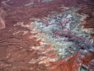 61 8md. aerial - Piute airstrip (somewhere down there)