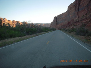 2 8mf. highway 279 drive to Potash Road Canyonlands National Park - Shaefer switchbacks drive