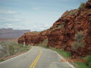 187 8mg. drive to Fisher Tower along highway 128
