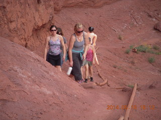 268 8mg. Fisher Tower hike - hiking bachelorette party