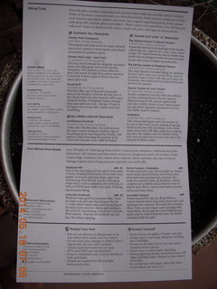 42 8mj. Canyonlands National Park - Needles - Elephant Hill + Chesler Park hike map (back)