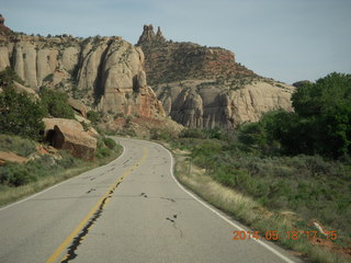 407 8mj. drive from Needles to Moab