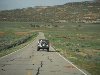 412 8mj. drive from Needles to Moab