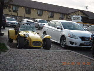 417 8mj. Moab Super 8 - cute vehicle in parking lot