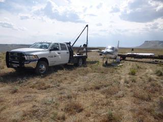 19 8mw. disassembly of n8377w at sand wash airstrip