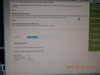 HTC One X phone should be compatible with my Phonak ComPilot