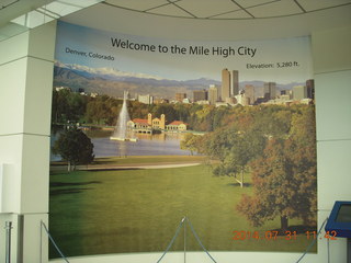 9 8px. Denver International Airport sign