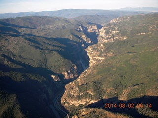 51 8q2. aerial - Colorado - Rocky Mountains - along I-70
