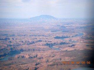 174 8q2. aerial - Lake Powell area - Navajo Mountain