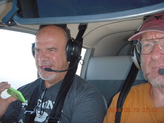 Chip R and Adam flying in N8377W
