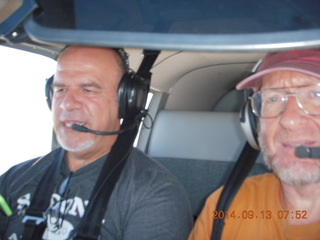 Chip R and Adam flying in N8377W
