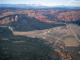 20 8ss. aerial - west of Bryce Canyon