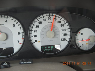 29 8t1. funky speedometer dividing 5mph into thirds