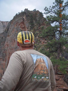 92 8t2. Zion National Park Angels Landing hike - Adam and Angels Landing t-shirt