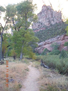 87 8t3. Zion National Park - path along the Virgin River