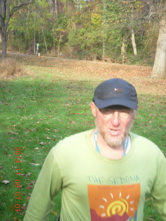 Curtis Arboretum - fall foliage - Adam running
