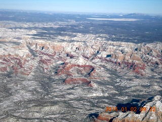 1 8v2. aerial - snow near Sedona