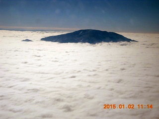 16 8v2. aerial - Navajo Mountain in clouds