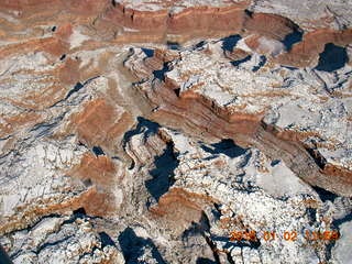 46 8v2. aerial - snowy canyonlands