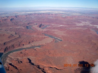 61 8v2. aerial - snowy canyonlands