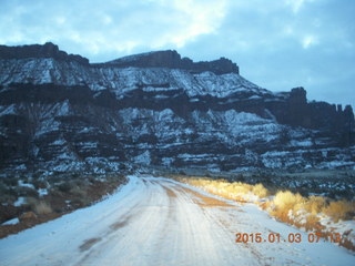 2 8v3. driving to Fisher Towers hike