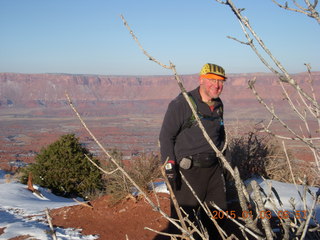 41 8v3. Fisher Towers hike - Adam - tripod and timer