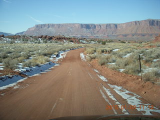70 8v3. driving from Fisher Towers hike