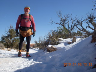 113 8v3. Arches National Park - Devils Garden hike - Adam - tripod and timer