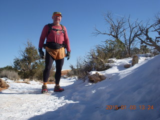 114 8v3. Arches National Park - Devils Garden hike - Adam - tripod and timer