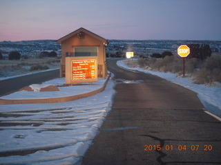 driving in Canyonlands - entrance