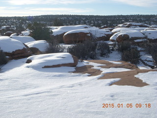 56 8v5. Dead Horse Point State Park hike - biscuit rocks with icing