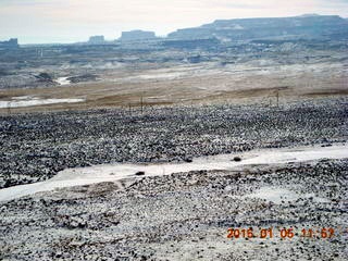 73 8v5. aerial - snowy canyonlands