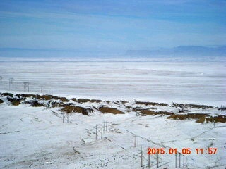 74 8v5. aerial - snowy canyonlands