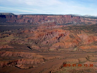 172 8v5. aerial - snowy canyonlands - Colorado hills - Hubbard-Gateway Canyons area