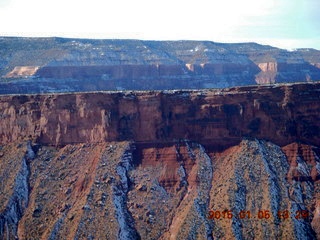 177 8v5. aerial - snowy canyonlands - Colorado hills - Hubbard-Gateway Canyons area
