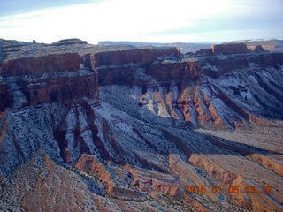 181 8v5. aerial - snowy canyonlands - Colorado hills