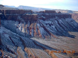 182 8v5. aerial - snowy canyonlands