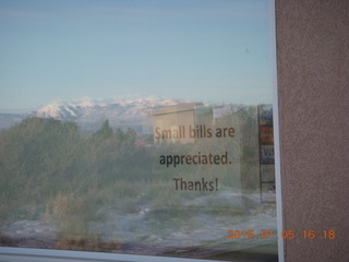 208 8v5. Canyonlands National Park - sign Small bills are appreciated. Thanks!