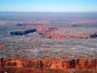 81 8v6. aerial - snowy canyonlands